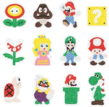 5D DIY Diamond Painting Kits 12PCS Mario Themed Stick Full Drill Diamonds Paintings by Number Shine Sparkle Mosaic Stickers DIY Handmade Art Craft Rhinestone Role Stikcers for Kids