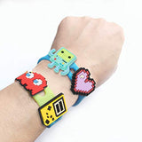 20Pcs Video Game Cartoon Shoe Charms for Croc Wristband Bracelet with Holes, Pin the Video Game Character Charms Decor Accessories for Girls Boys Slip on Birthday Party Favor Gift Treasure Toys