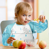 5PCS Baby Long Sleeved Bibs Waterproof Infant Toddler Feeding Bibs, 6-36 Months - Multi - 0-36 Months