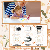 2ooya 7Pcs Sublimation Blank Baby Bibs Cotton Waterproof Baby Bibs DIY Creative Design Bibs Adjustable Hook Loop Closure Newborn Babies Bibs for Drooling Feeding Eating Teething Keepsake Gift for Baby