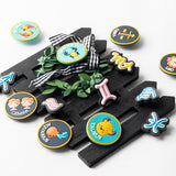 24Pcs Twelve Constellation Zodiac Symbols Shoe Charms for Croc Wristband with Holes,Pin the Astrology Horoscope Accessories Charms for Kids Adult Birthday Party Favor May Day Gift