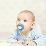 3Pcs Babies Pacifier Clips Holder Silicone Teething Clips Infant Teething Soothie Toy with One Piece Design Chewbeads Pacifier Toys for Baby Boys Girls Baby Shower Birthday Keepsake Gift