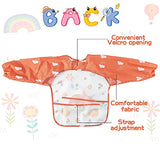 5PCS Baby Long Sleeved Bibs Waterproof Infant Toddler Feeding Bibs, 6-36 Months - Multi - 0-36 Months