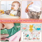 5PCS Animal Dinosaur Pattern Long Sleeved Baby Toddler Bibs Waterproof Long Sleeved Toddler Cloth Stain & Odor Resistant Toddler Bibs with Different Animal Pattern for Babies 9-36 Months - - 0-36 Months