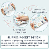 6 Pcs Baby Feeding Bibs Toddler Waterproof Bib Set with Crumb Catcher Pocket Infant Adjustable Baby Teething Bib Babies Food Bibs Keepsake Gift for Baby Shower Christmas New Year, 6-12 Months