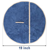 4Pcs Hanging Hand Towels with Hanging Loop Absorbent Coral Fleece Round Hand Towels Soft Thick Dish Wipe Cloth Hand Fast Drying Towels for Kitchen Bathroom