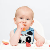 2ooya 7Pcs Cotton Waterproof Baby Bibs Adjustable Hook Loop Closure Baby Bib Unisex White Blue Newborn Babies Food Bibs for Drooling Feeding Eating Teething Keepsake Gift for Baby , 6-12 Months