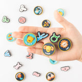 24Pcs Twelve Constellation Zodiac Symbols Shoe Charms for Croc Wristband with Holes,Pin the Astrology Horoscope Accessories Charms for Kids Adult Birthday Party Favor May Day Gift