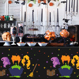 3Pcs Halloween Party Tablecloths Halloween Tablecloth 87x51 Inch Plastic Disposable Waterproof Rectangular Table Cover Horror Party Decor Supplies Home Kitchen Dining Table Decorations for Halloween