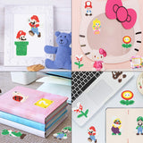 5D DIY Diamond Painting Kits 12PCS Mario Themed Stick Full Drill Diamonds Paintings by Number Shine Sparkle Mosaic Stickers DIY Handmade Art Craft Rhinestone Role Stikcers for Kids