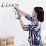 4Pcs Hanging Hand Towels with Hanging Loop Absorbent Coral Fleece Round Hand Towels Soft Thick Dish Wipe Cloth Hand Fast Drying Towels for Kitchen Bathroom