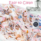 2Pcs Baby Weaning Bibs Infant Flower Leaf Coverall Long Sleeve Bib Toddlers Waterproof Self-feeding Bibs All Over High Chair Tray Catch Coverall for Boys Girls Eating Weaning Messy Play, 6-36Months