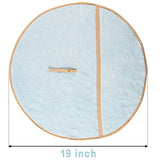 4Pcs Hanging Hand Towels with Hanging Loop Absorbent Coral Fleece Round Hand Towels Soft Thick Dish Wipe Cloth Hand Fast Drying Towels for Kitchen Bathroom