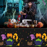 3Pcs Halloween Party Tablecloths Halloween Tablecloth 87x51 Inch Plastic Disposable Waterproof Rectangular Table Cover Horror Party Decor Supplies Home Kitchen Dining Table Decorations for Halloween