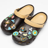 24Pcs Twelve Constellation Zodiac Symbols Shoe Charms for Croc Wristband with Holes,Pin the Astrology Horoscope Accessories Charms for Kids Adult Birthday Party Favor May Day Gift