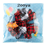 2ooya 2Pcs Christmas Wreath Bows Christmas Tree Topper Bows with Buffalo Plaid Pattern Xmas Black Red White Wreath Bow Outdoor Ornaments Home Stair Decorations Gift for Christmas,11.8 x 19.7 inch