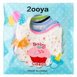 2ooya 7Pcs Cotton Waterproof Baby Bibs Adjustable Hook Loop Closure Babies Bib Unisex Multicolor Newborn Baby Infant Food Bibs Drooling Feeding Eating Teething Bib Keepsake Gift for Baby(6-12 Months)