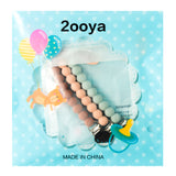 3Pcs Babies Pacifier Clips Holder Silicone Teething Clips Infant Teething Soothie Toy with One Piece Design Chewbeads Pacifier Toys for Baby Boys Girls Baby Shower Birthday Keepsake Gift