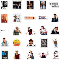 50 Pcs Morgan Wallen Singer Stickers Party Supplies Vinyl Waterproof Sticker Aesthetic Stickers Mobile Phone Stickers for Phone Case Laptop Water Bottle