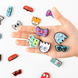 20Pcs Video Game Cartoon Shoe Charms for Croc Wristband Bracelet with Holes, Pin the Video Game Character Charms Decor Accessories for Girls Boys Slip on Birthday Party Favor Gift Treasure Toys