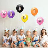 52Pcs Party Balloons Bad Bunny Themed Balloon Music Party Favors Latex Helium Balloon Birthday Party Decoration Supplies for Boys Girls Fans Orange Black Yellow Pink Purple Balloon