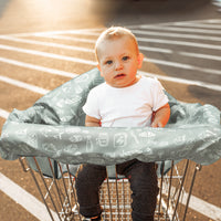 2ooya 2pcs Shopping Cart Cover for Baby High Chair Cover With Storage Bag Cartoon Pattern Cover for Infant, Kids,Infants & Toddlers Baby Seat Cover For Mothers Baby Shower Party New Year Birthday Gift