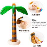 55Pcs Hawaiian Party Toys Set Include 6Pcs Inflatable Palm Tree Flamingo Beach Ball Parrot Beach Pool Toys 49Pcs Tropical Hawaiian Luau Jungle Party Decoration Tropical Summer Party Supplies Favors