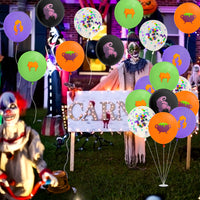 2ooya 50Pcs Hocus Pocus Party Balloons, 12 Inch Latex Confetti Black Orange Green Purple Balloons Halloween Party Decoration Balloons Halloween Ghost Hocus Pocus Party Supplies Favors Decor for Kids