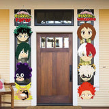 My Hero Academia Party Decoration Porch Sign Theme Decor Favors Hanging Flags Banners Wall Decoration My Hero Brother Party Banner for Photo Booth Props Birthday